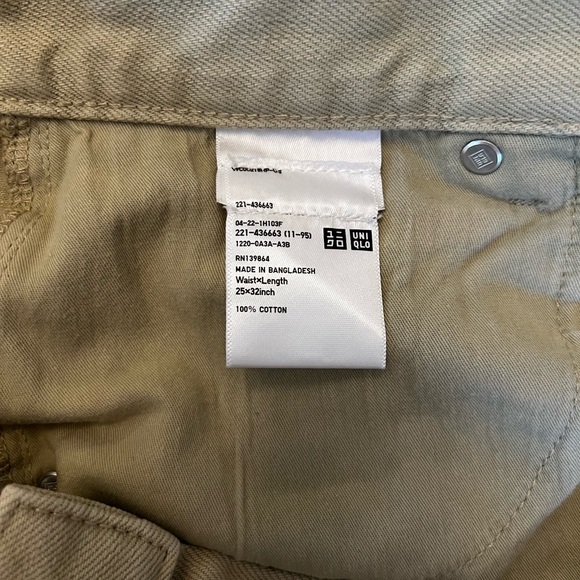 Light Green Uniqlo Jeans - Picture 4 of 5